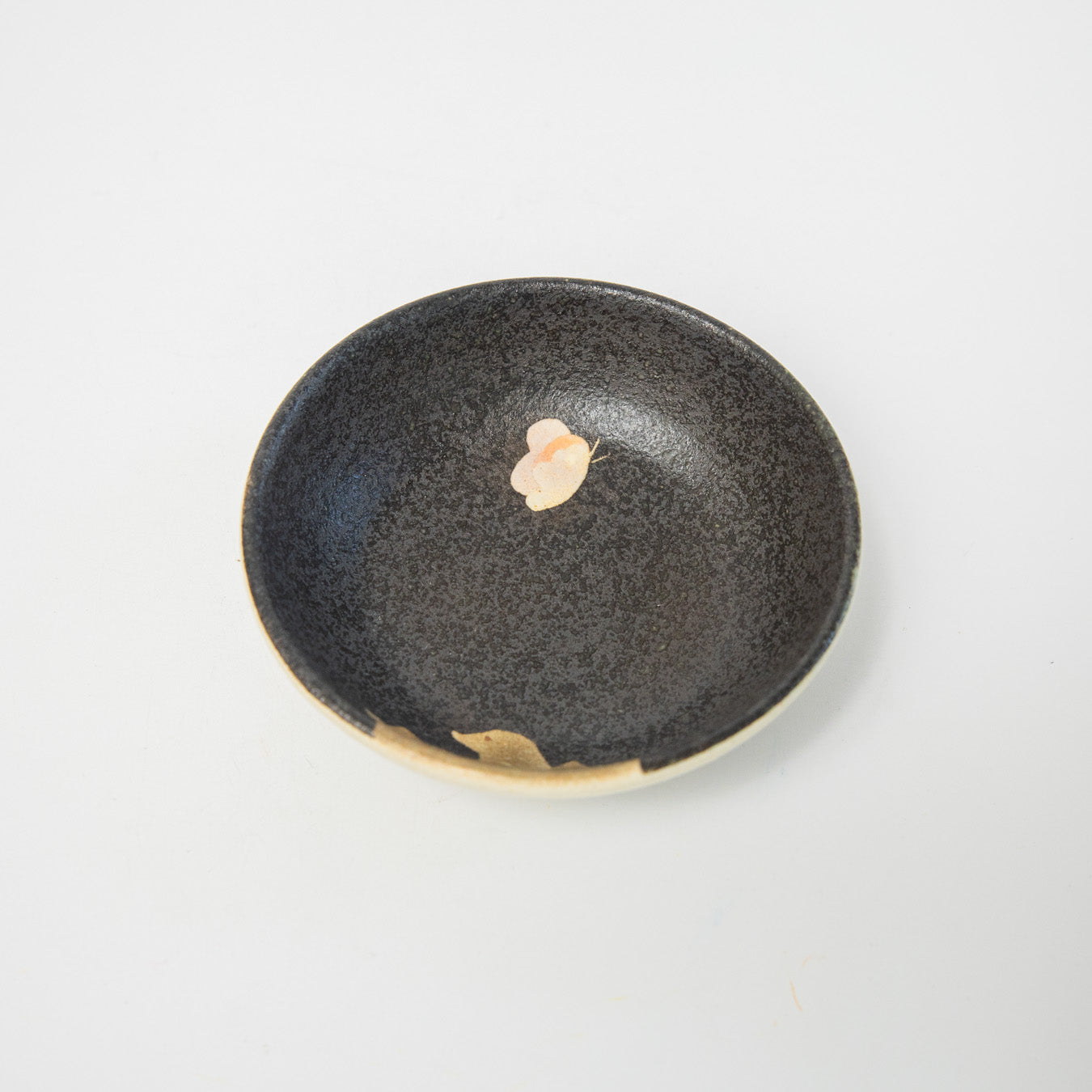 はるな陶芸工房-豆皿-もぐらとちょうちょ
