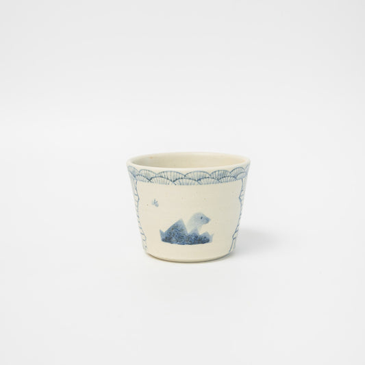 はるな陶芸工房-蕎麦猪口-もぐらのかくれんぼ-1