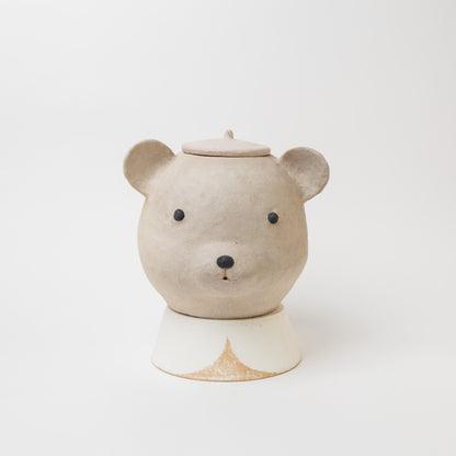 藤森ちかこ-クマのふたもの（襟台つき）