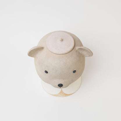 藤森ちかこ-クマのふたもの（襟台つき）
