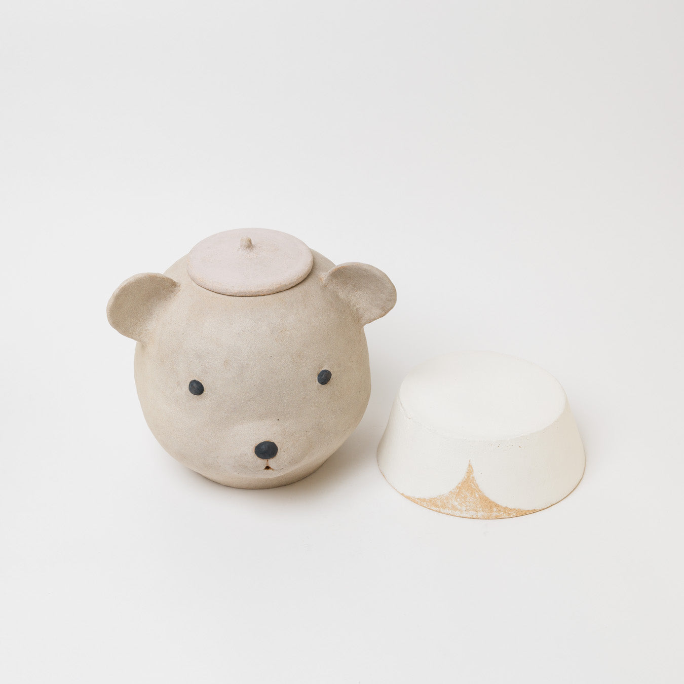 藤森ちかこ-クマのふたもの（襟台つき）
