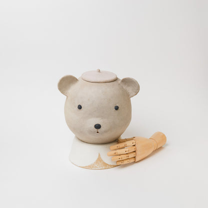 藤森ちかこ-クマのふたもの（襟台つき）