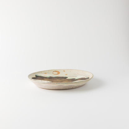 Acne pottery studio-ケーキ皿（金彩）