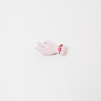 ワタナベレイコ-クマブローチ「メガネ」-5