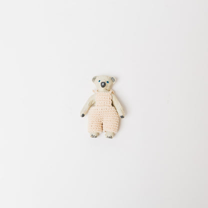 ワタナベレイコ-クマブローチ「サロペット」