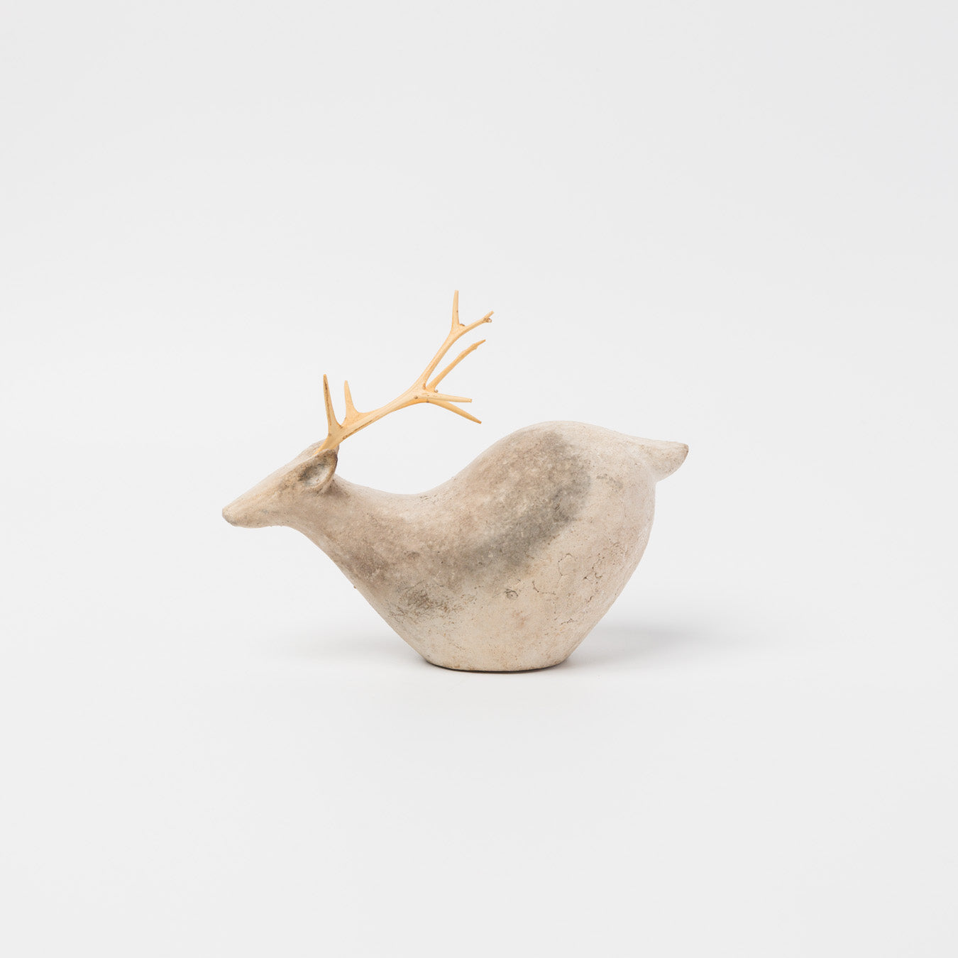 苔むす木工-土器のオブジェ-1