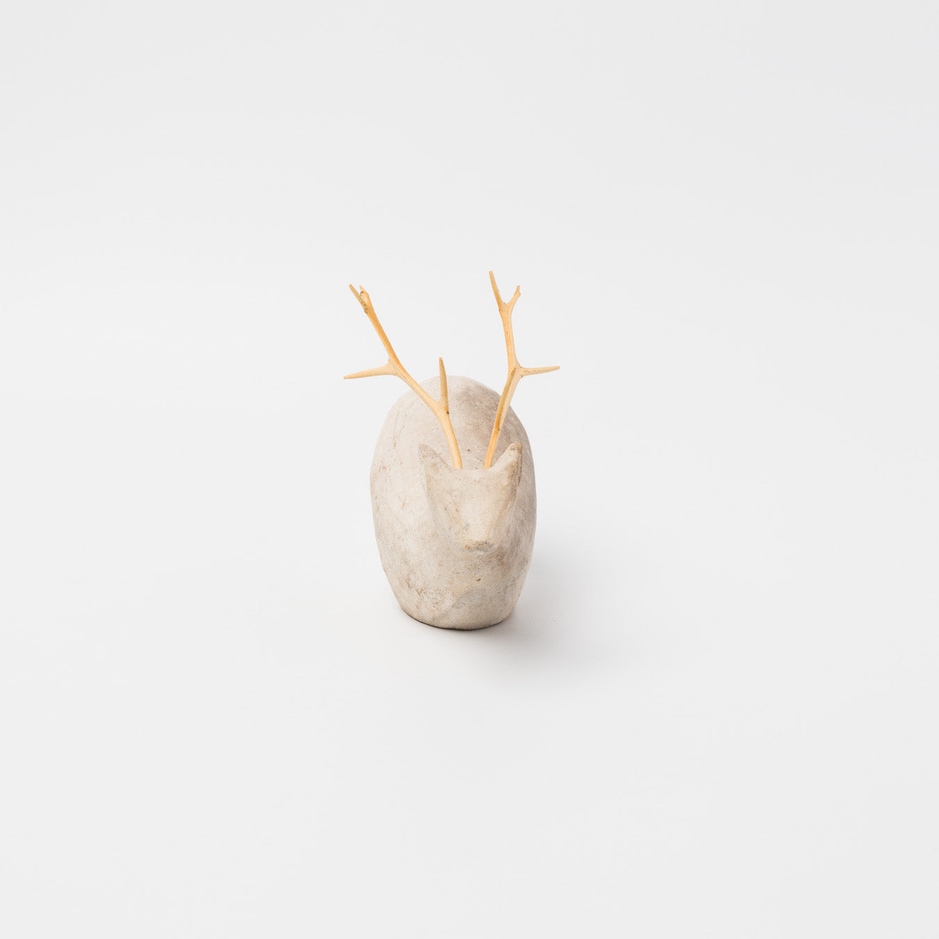 苔むす木工-土器のオブジェ-1