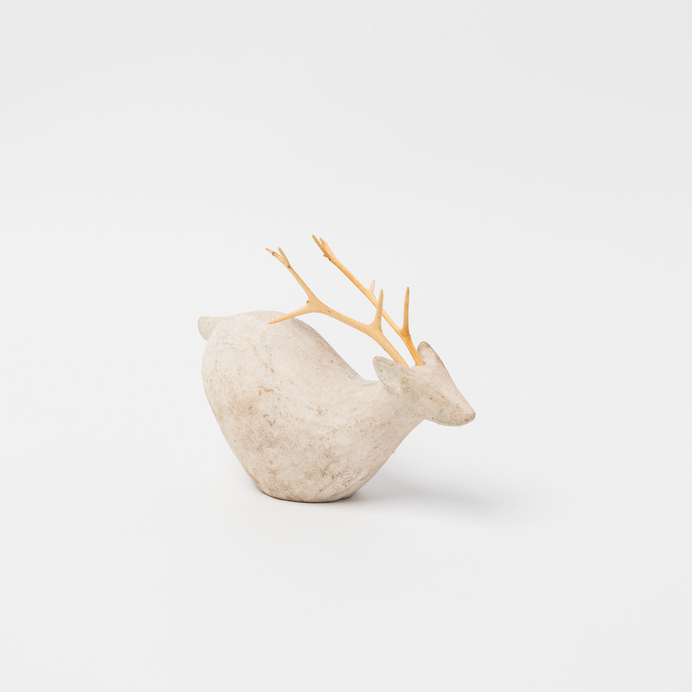 苔むす木工-土器のオブジェ-1