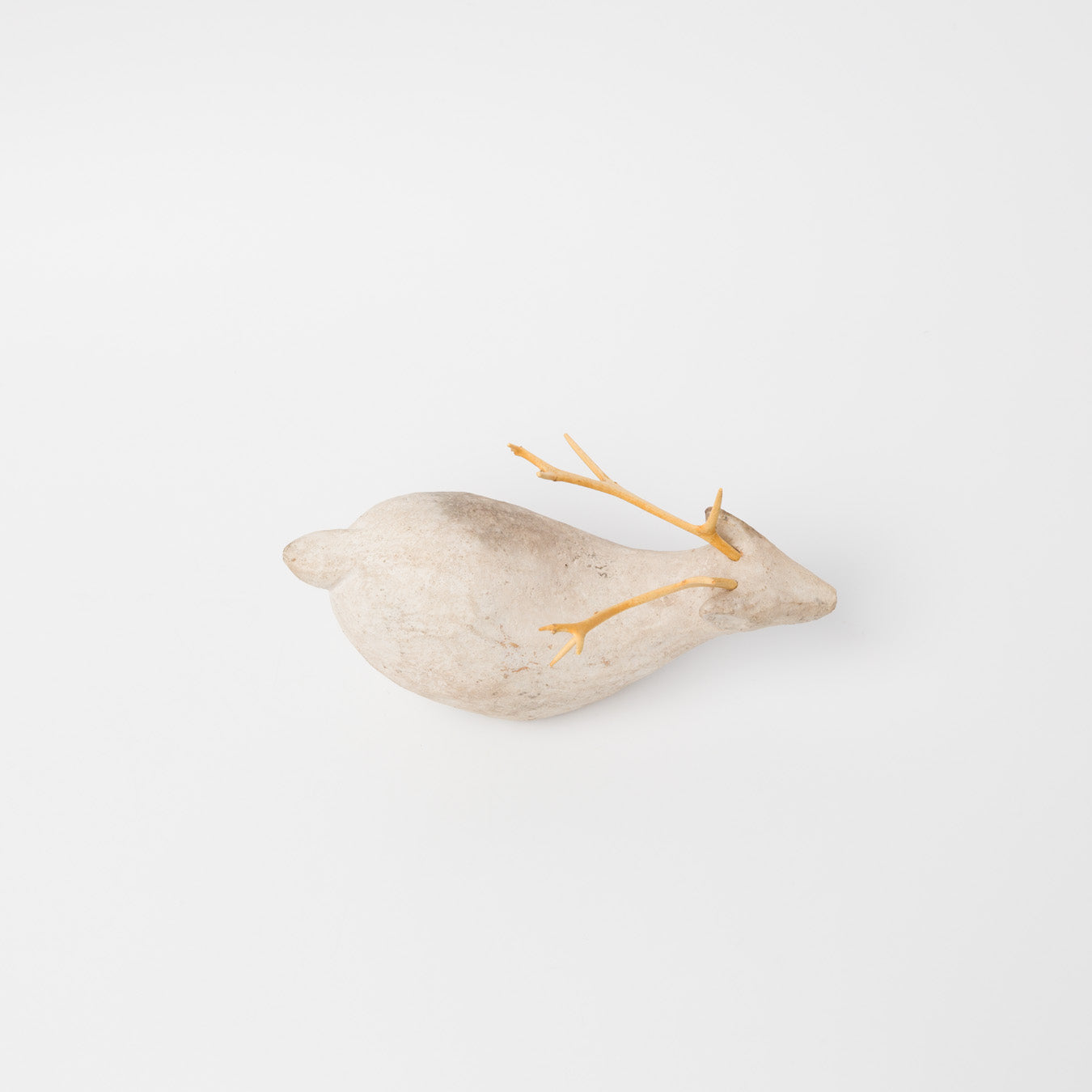 苔むす木工-土器のオブジェ-1