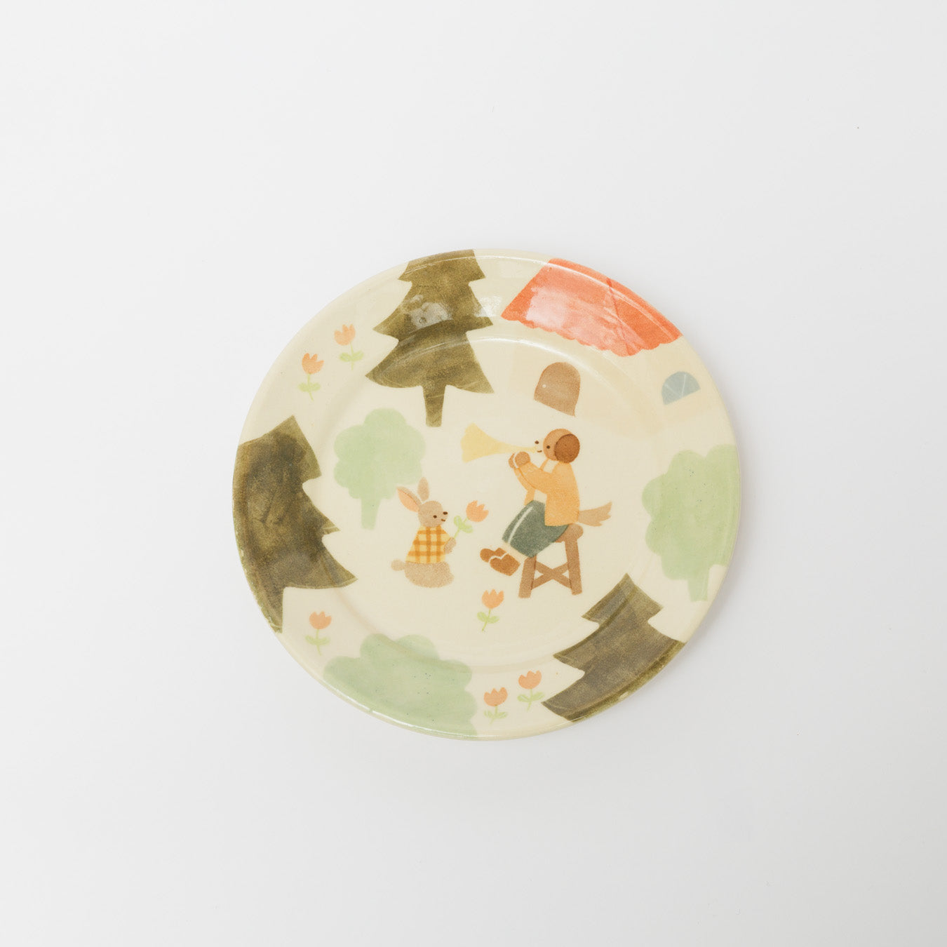 文鳥舎-パスタ皿７寸-B