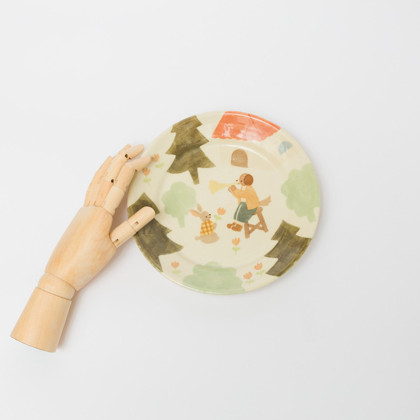 文鳥舎-パスタ皿７寸-B