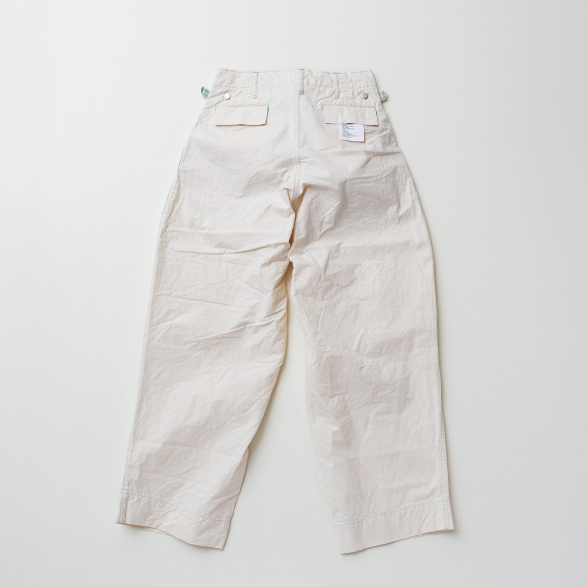 TUKI #0205【Baggy Trousers G/D】Ecru