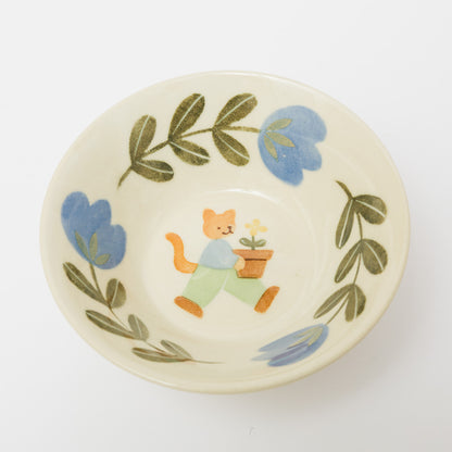 文鳥舎-内絵ボウル-C