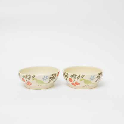 文鳥舎-外絵ボウル-C