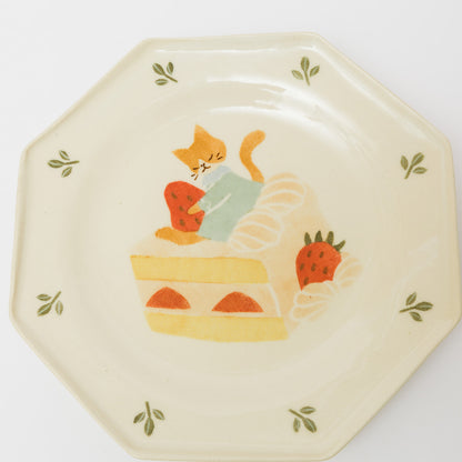 文鳥舎-八角皿7寸