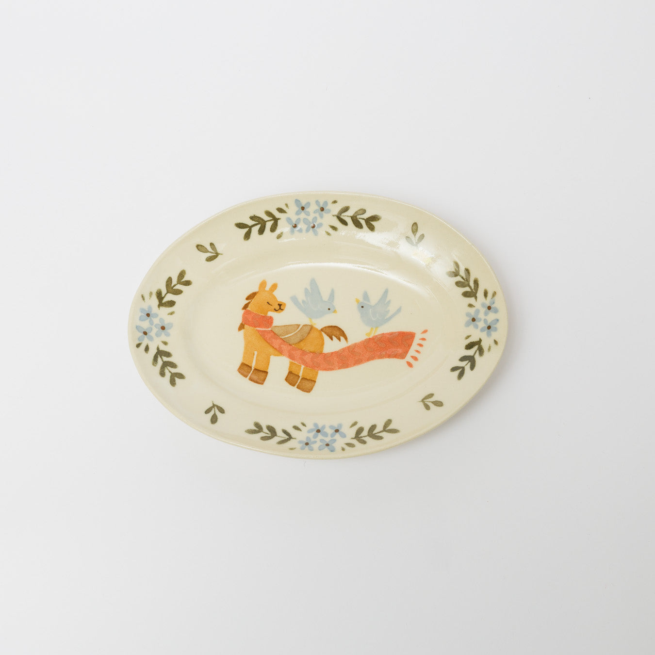 文鳥舎-だ円皿-A