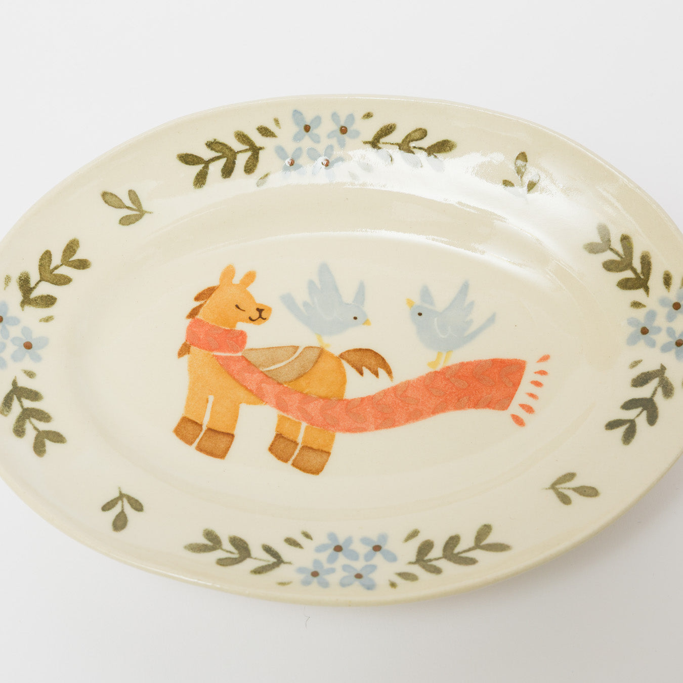 文鳥舎-だ円皿-A