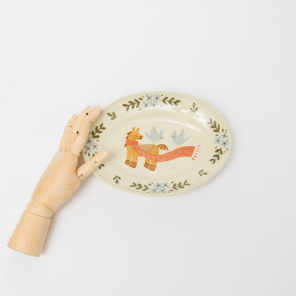 文鳥舎-だ円皿-A