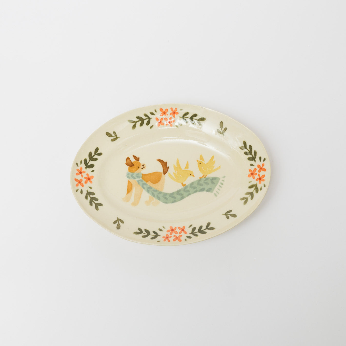 文鳥舎-だ円皿-B