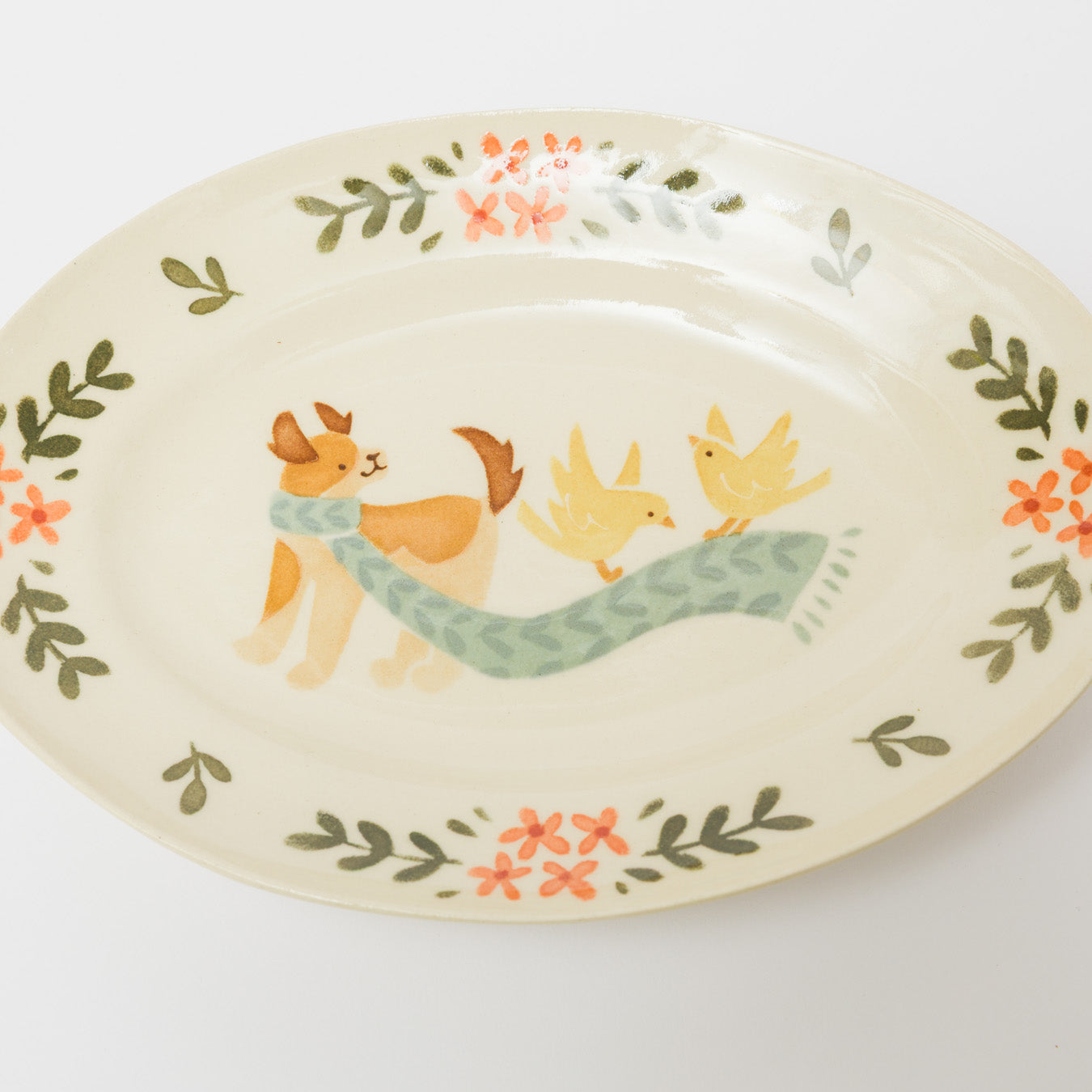 文鳥舎-だ円皿-B