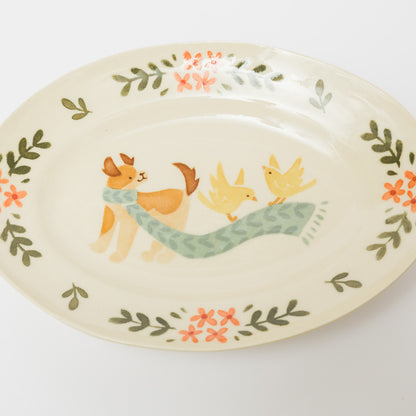 文鳥舎-だ円皿-B