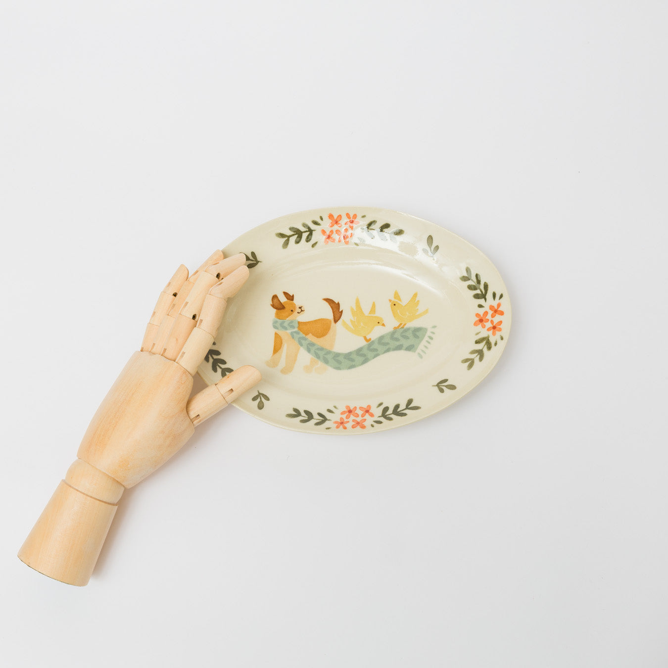 文鳥舎-だ円皿-B