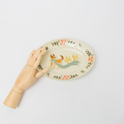 文鳥舎-だ円皿-B