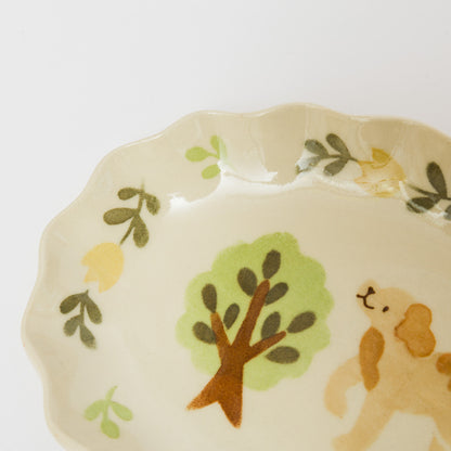 文鳥舎-だ円花皿-B