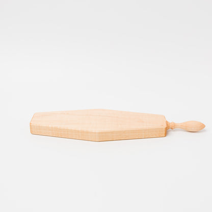 中西健太-サービングボード 六角形縦長（楓）-1