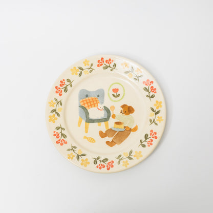 文鳥舎-パスタ皿７寸-C