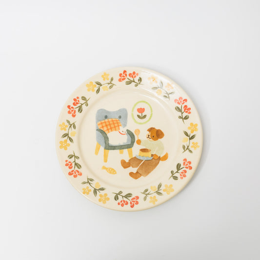 文鳥舎-パスタ皿７寸-C