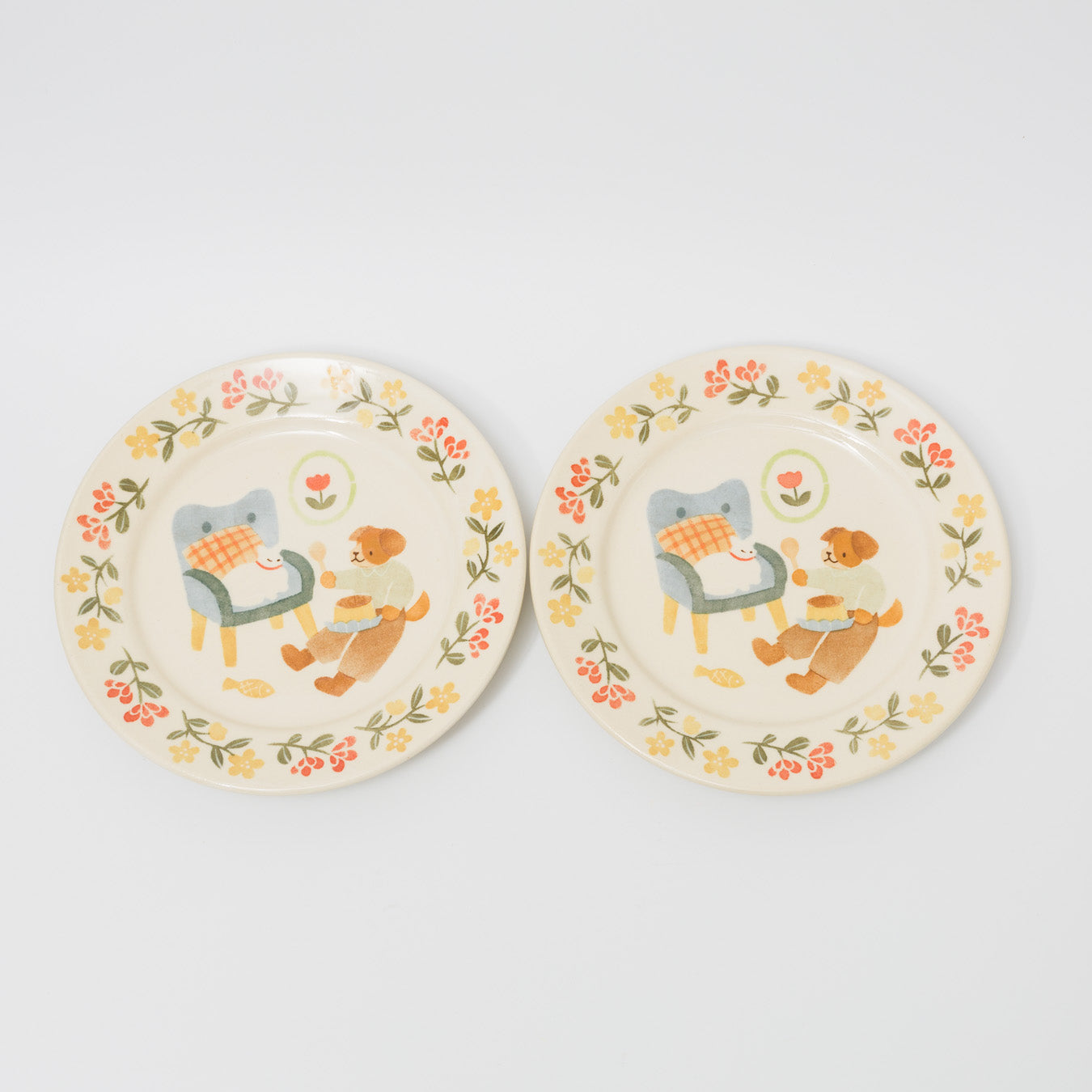 文鳥舎-パスタ皿７寸-C