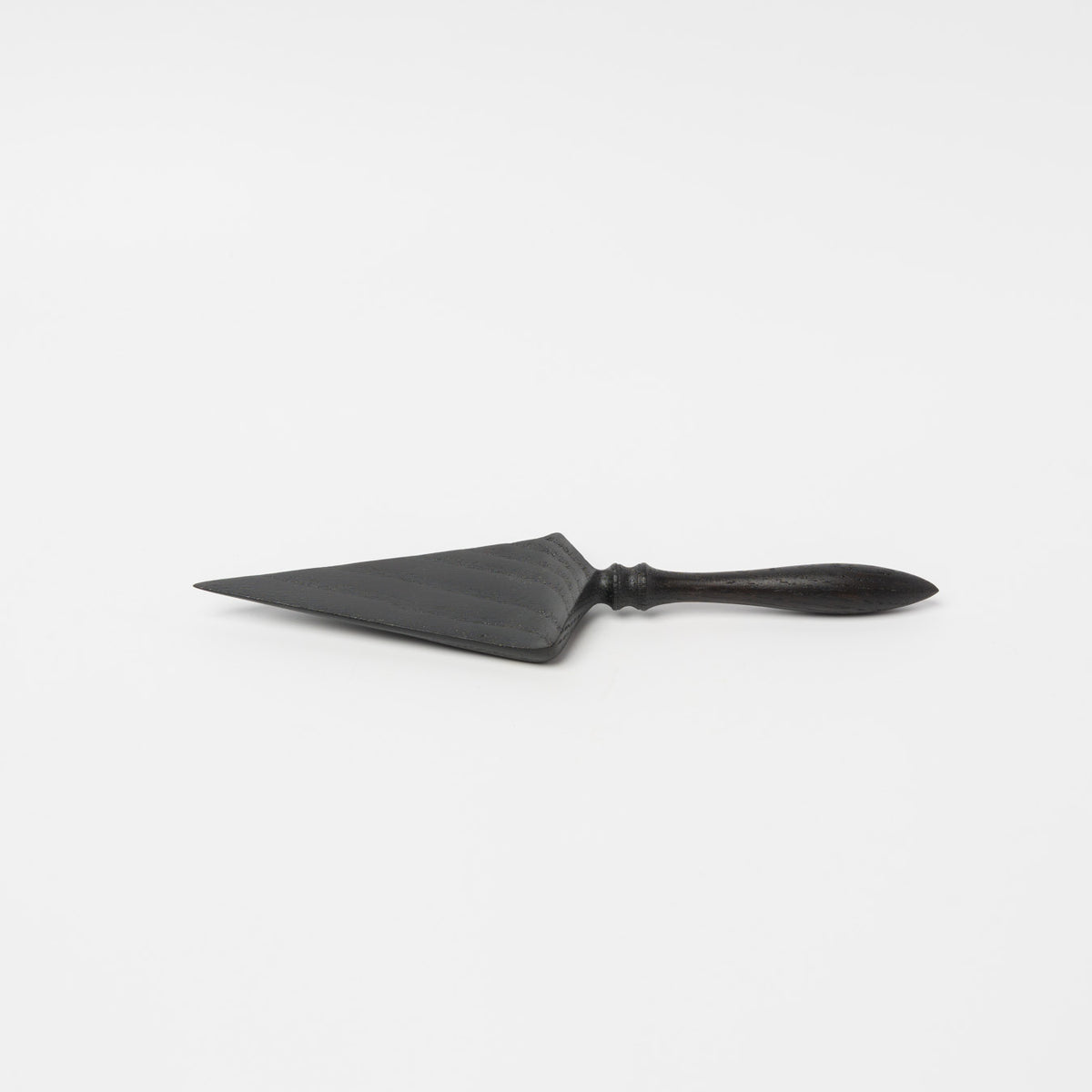 中西健太-ケーキサーバー（栗／黒拭漆）