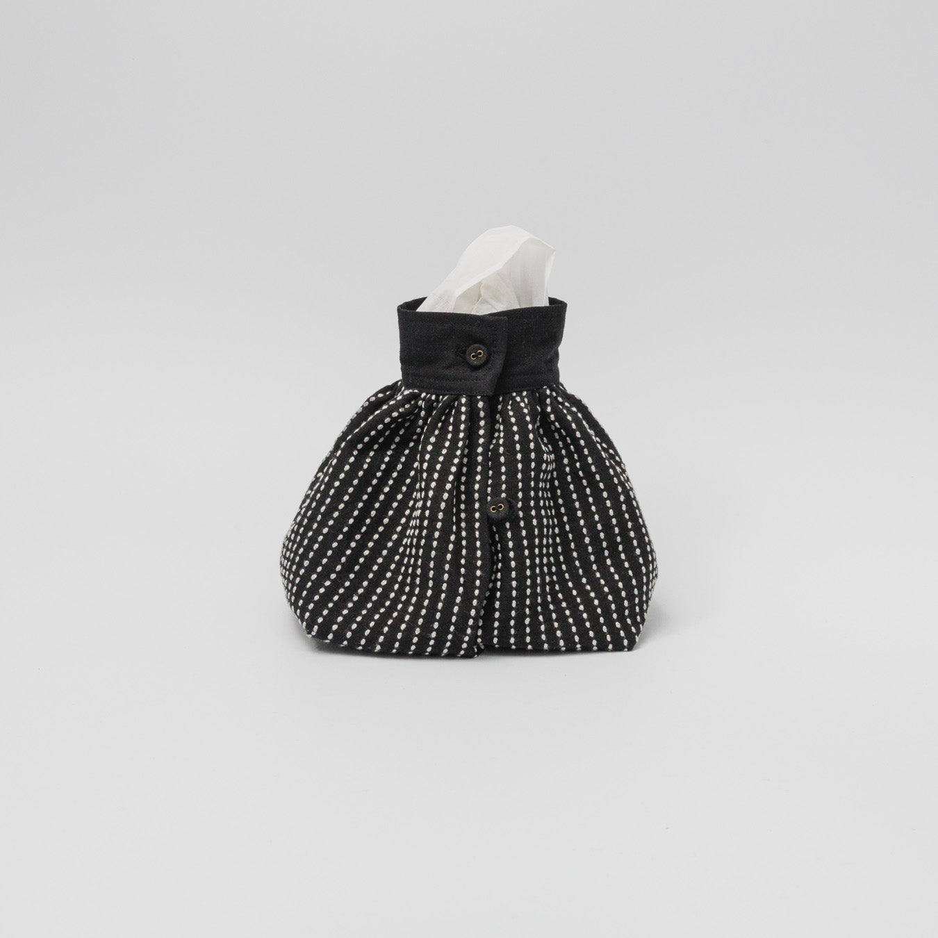 TANSU-カフケース-シルク刺し子-Black