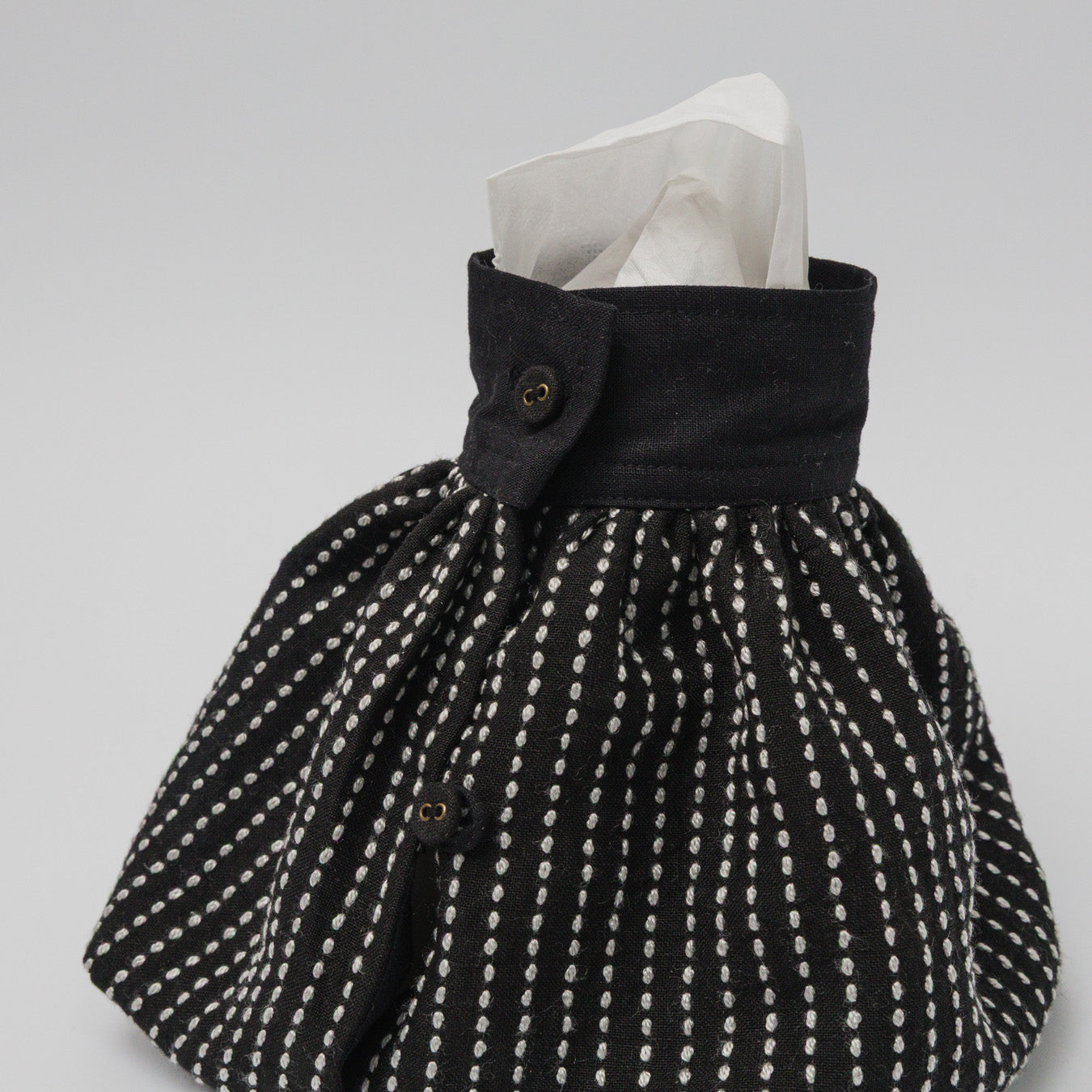 TANSU-カフケース-シルク刺し子-Black