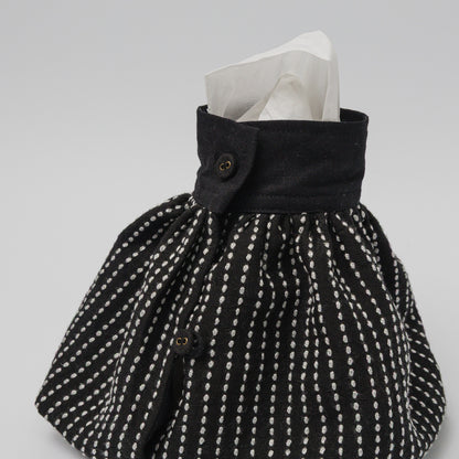 TANSU-カフケース-シルク刺し子-Black