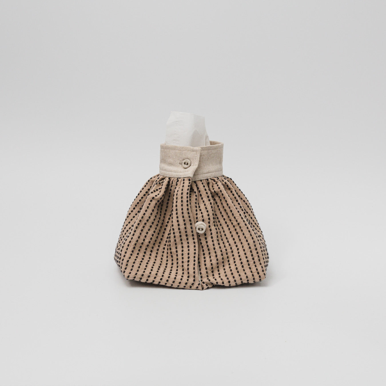 TANSU-カフケース-シルク刺し子-Beige