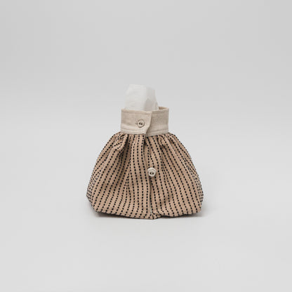 TANSU-カフケース-シルク刺し子-Beige