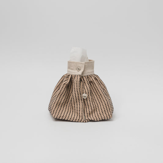 TANSU-カフケース-シルク刺し子-Beige