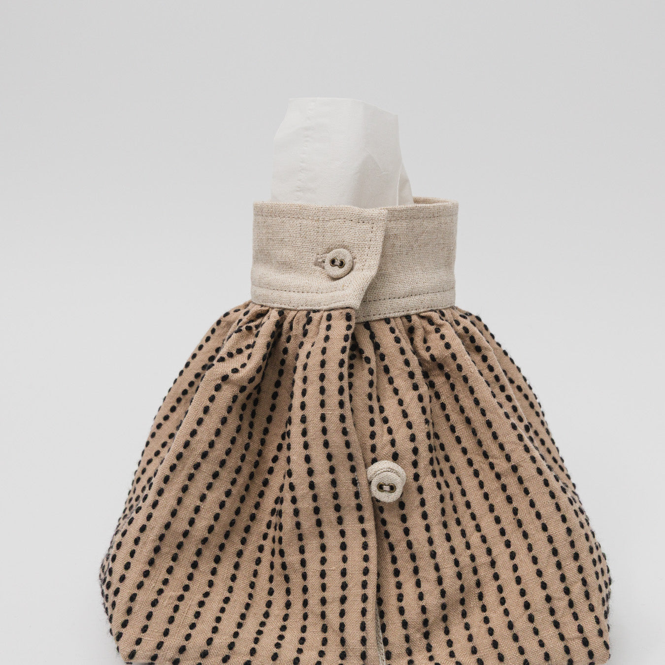 TANSU-カフケース-シルク刺し子-Beige