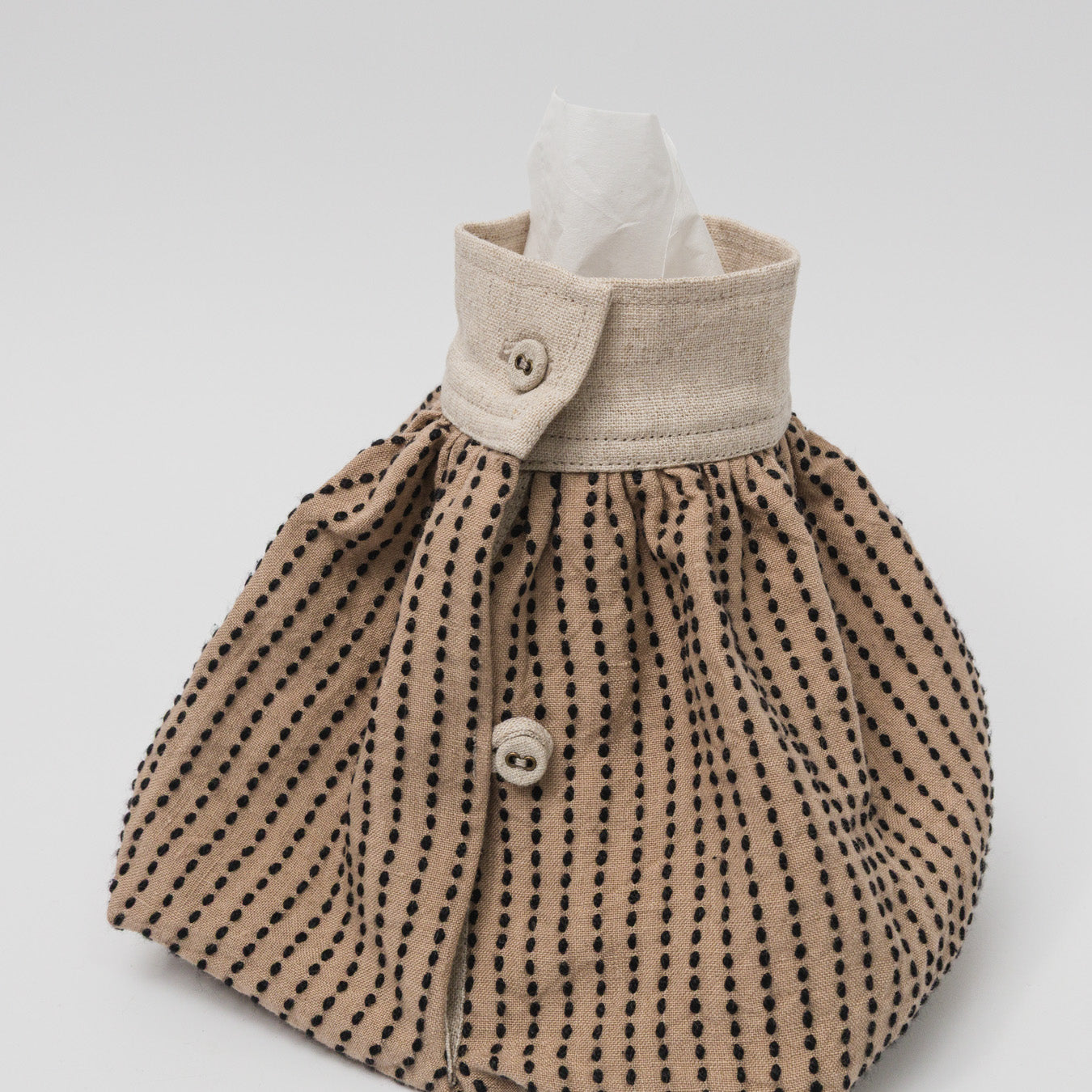 TANSU-カフケース-シルク刺し子-Beige