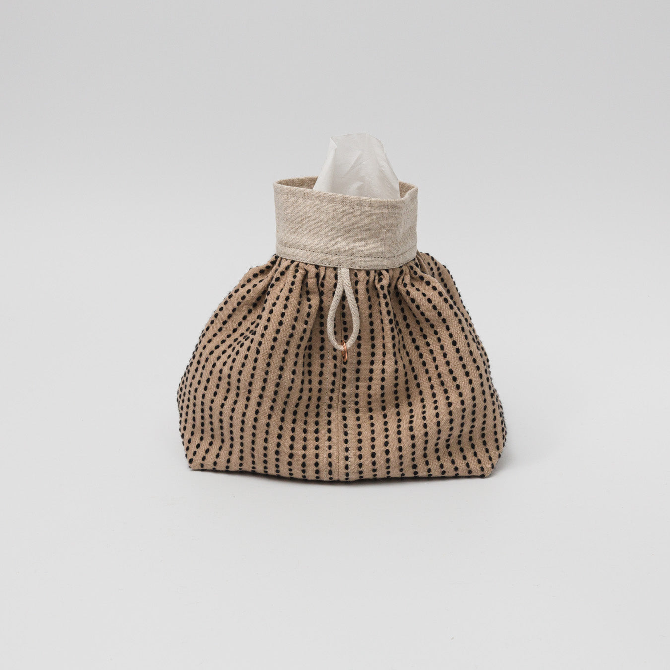 TANSU-カフケース-シルク刺し子-Beige