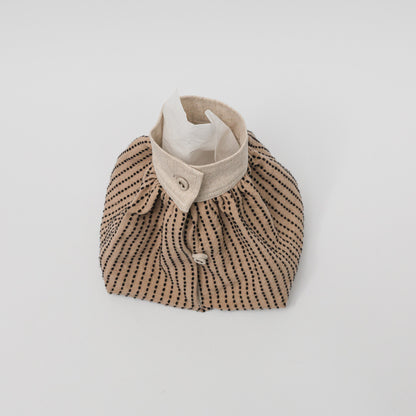 TANSU-カフケース-シルク刺し子-Beige