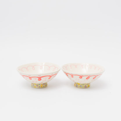 増山文-ご飯茶碗B-中-鳥花ぐるり