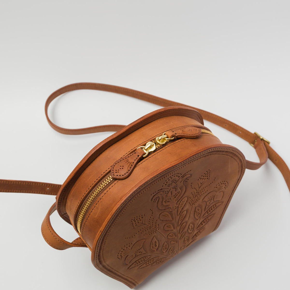 Yammart-Bouquet Pochette (brown)