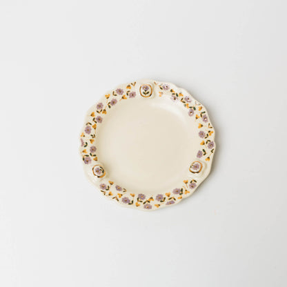 荒井彩乃-レリーフ金彩皿-2