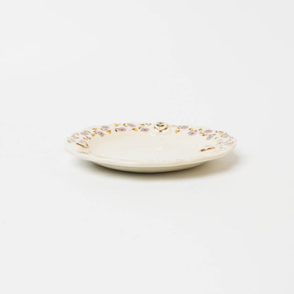 荒井彩乃-レリーフ金彩皿-2