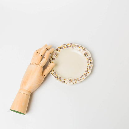 荒井彩乃-レリーフ金彩皿-2