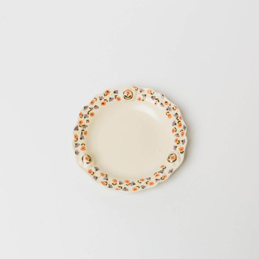 荒井彩乃-レリーフ金彩皿-3