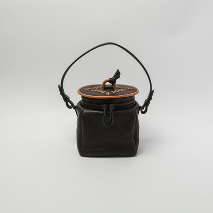 Yammart-pot-cube M ( black )